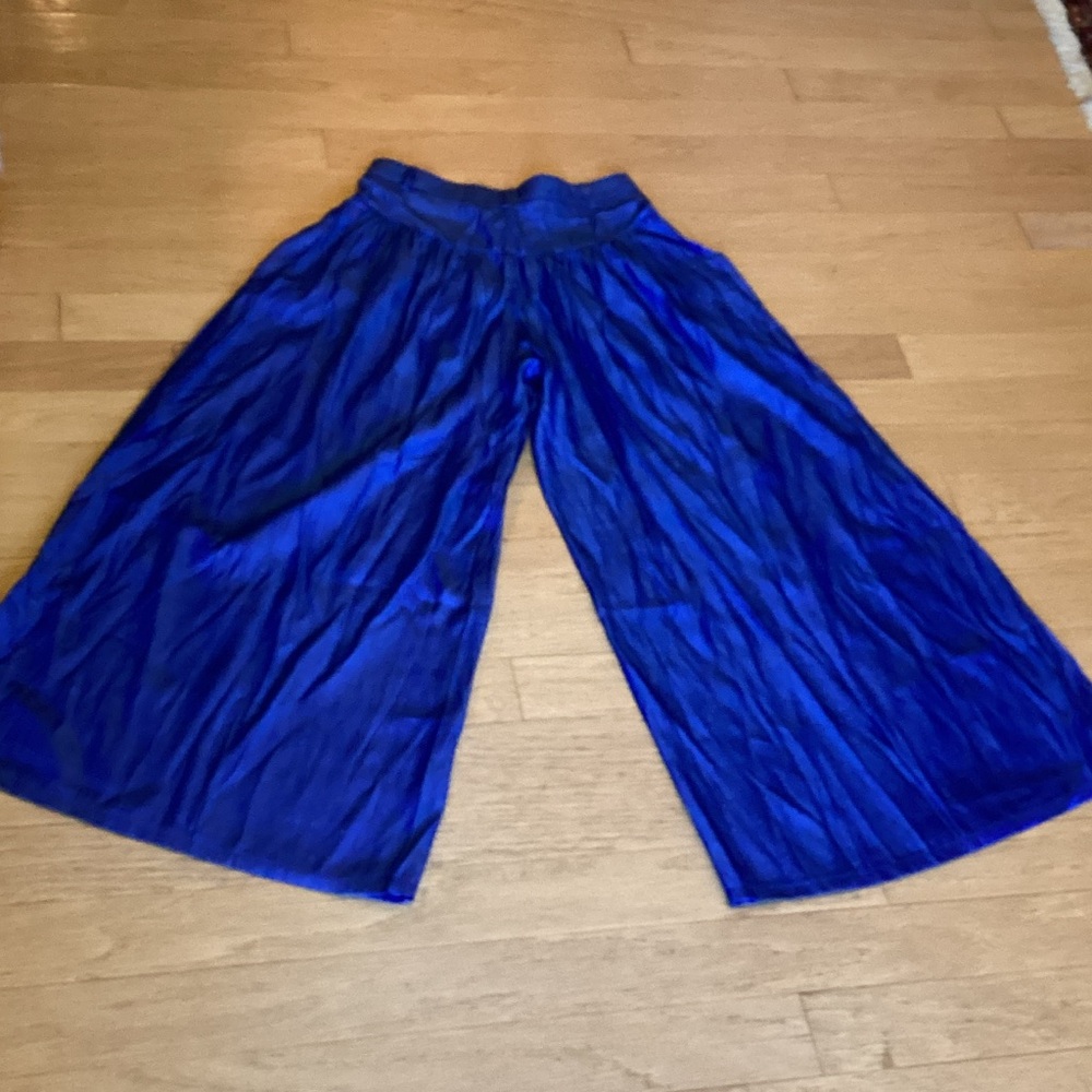 High style gathered yoke wide leg jeans with pockets - Picture 9 of 9